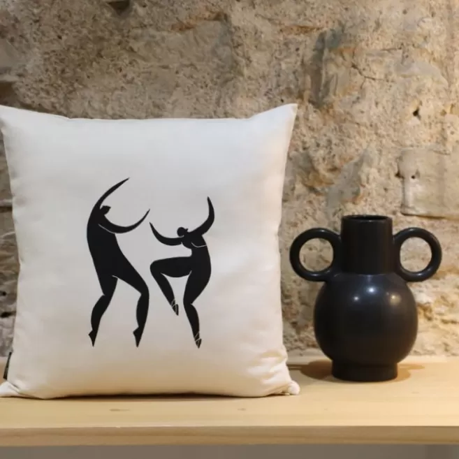 Cheap Maison Jean-Vier Housse de coussin Noir