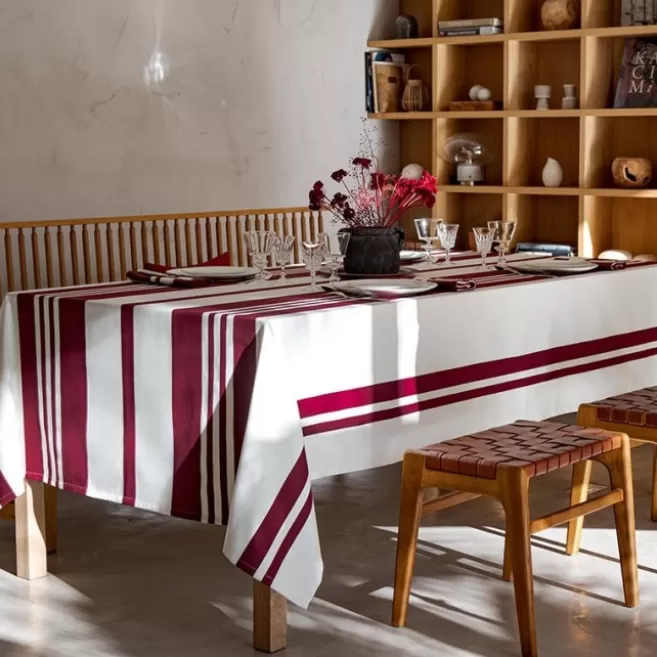 Fashion Maison Jean-Vier Nappe de table Rouge