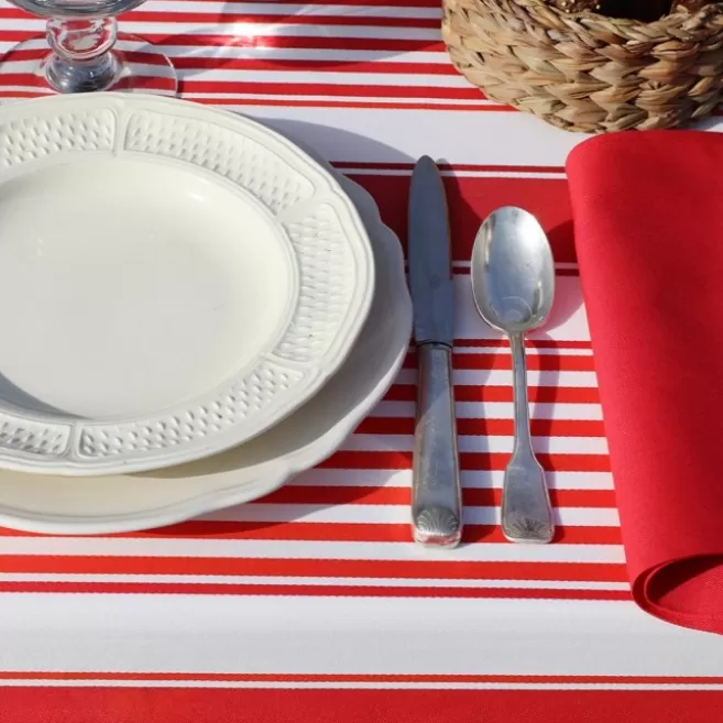 Discount Maison Jean-Vier Nappe enduite Rouge
