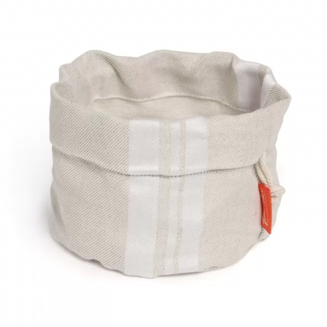 Outlet Maison Jean-Vier Panière et corbeille à pain en tissu Blanc