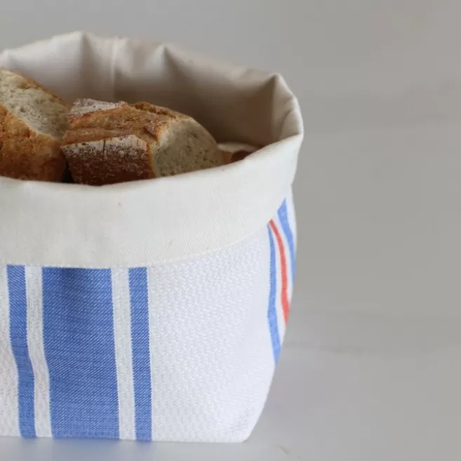 Fashion Maison Jean-Vier Panière et corbeille à pain en tissu Bleu