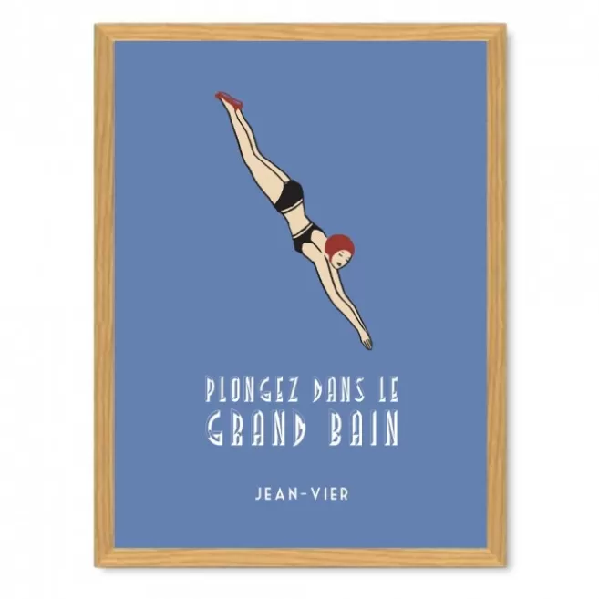 Outlet Maison Jean-Vier Poster et affiche Bleu
