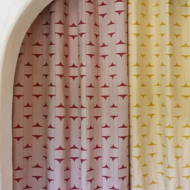 Shop Maison Jean-Vier Rideaux Jaune