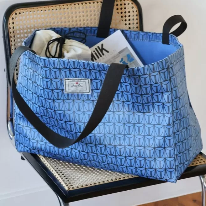 Sale Maison Jean-Vier Sac shopping et sac de plage Bleu